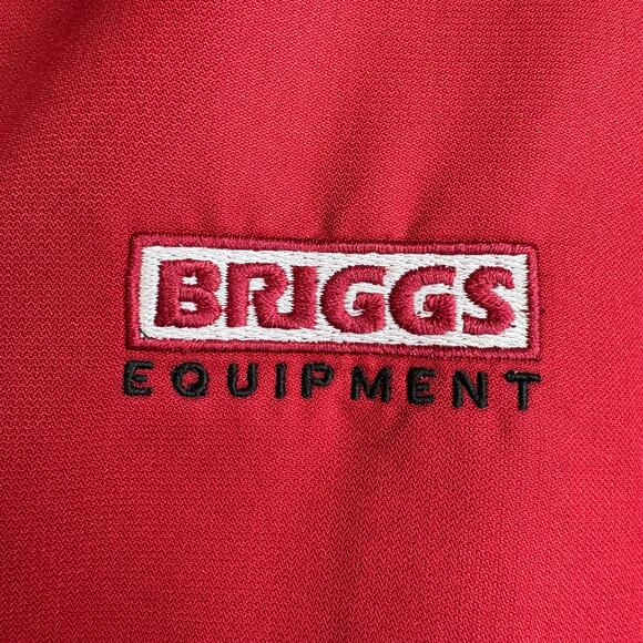 Briggs Equipment Jacket Cutter Buck Red Mens Size XL Full Zip Weathertec - Picture 7 of 15